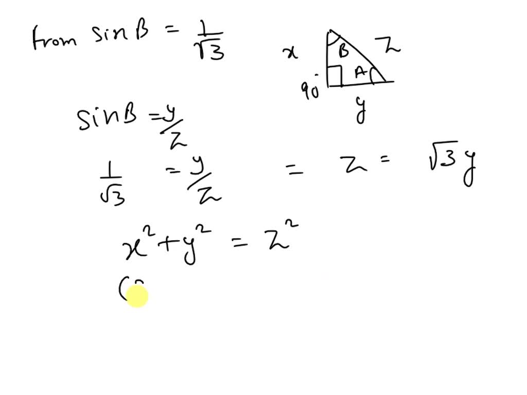 solved-consider-a-right-triangle-with-a-side-of-length-x-opposite