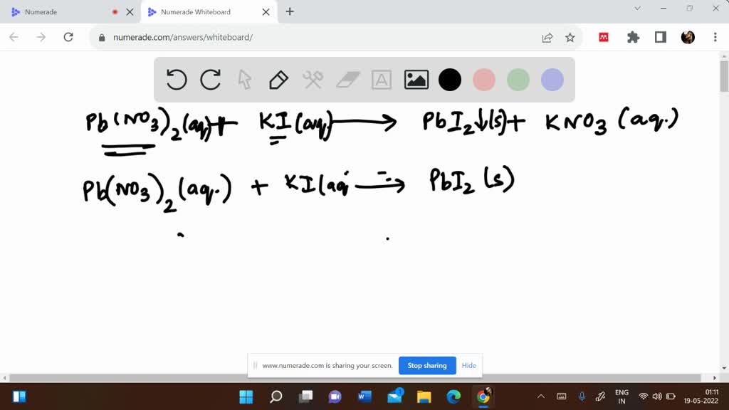 SOLVED write the balanced equation and identify the type of reaction