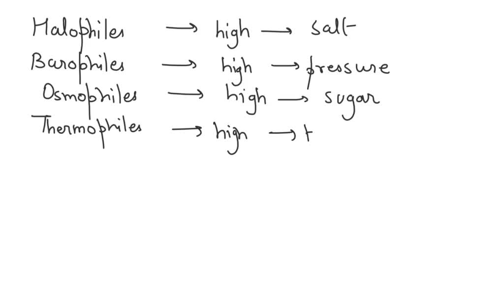 SOLVED Microbes that live on the sea floor are both halophiles and barophiles, osmophiles and