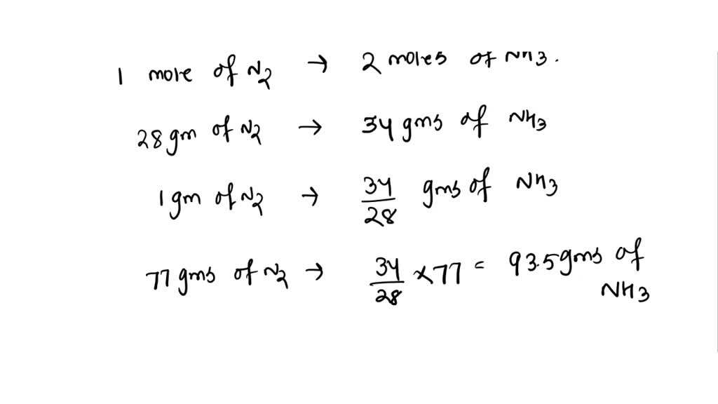 SOLVED Calculating mass product from mass reactant a. Given the