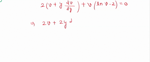 find-the-solution-of-the-differential-equation-by-using-an-appropriate-substitution-2-ydx-x-ln-x-ln-y-2-dy-0-with-initial-value-y-1-e-33712