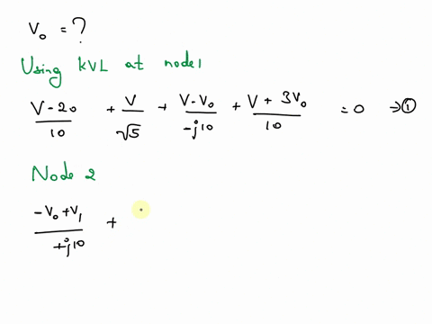 1062-using-thevenins-theorem-find-v-in-the-circuit-of-fig-10105-2v-102-j10-20a-10-j5-j5-1097-11148