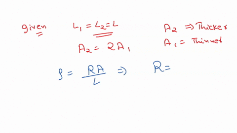 consider-two-copper-wires-of-equal-length-one-wire-has-twice-the-cross-sectional-area-of-the-other-how-do-the-resistances-of-these-two-wires-compare-the-thicker-wire-has-twice-the-resistance-75782