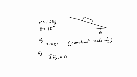 physics-question-problem-16-a-toy-truck-rolls-down-an-incline-at-constant-velocity-the-truck-mass-is-m-6-kg-and-the-ramp-makes-an-angle-of-0-15-degrees-with-respect-t0-the-horizontal-assume-64434