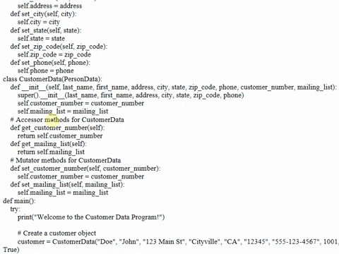 program-specificationusing-python-design-a-class-named-persondata-with-the-following-member-variables-lastname-firstname-address-city-state-zip-phone-write-the-appropriate-accessor-and-mutat-10175