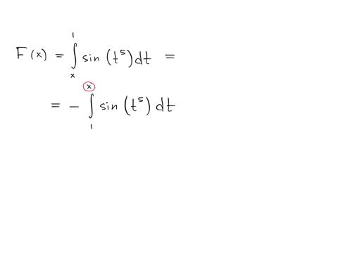 use-part-i-of-the-fundamental-theorem-of-calculus-to-find-the-derivative-of-fxint_x1-sin-leftt5right-d-t-fprimex