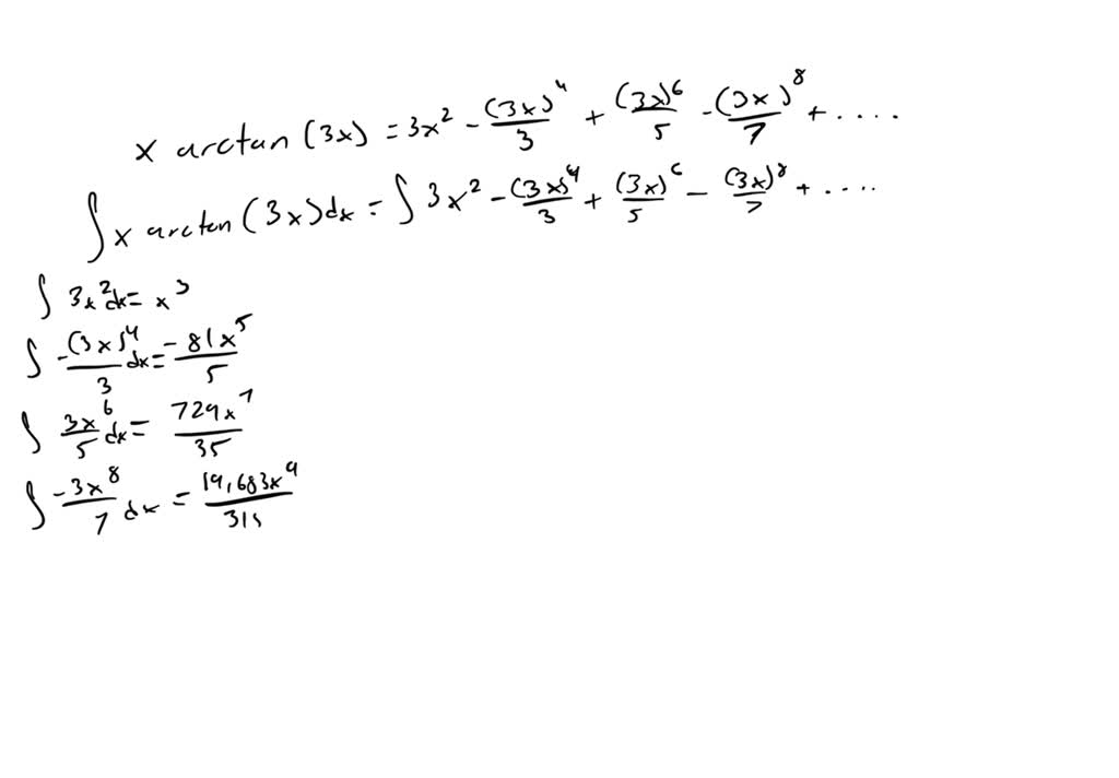 Use a power series to approximate the definite integral to six decimal ...