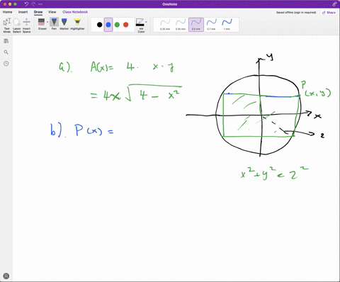 a-rectangle-is-inscribed-in-a-circle-of-radius-2-see-the-figure-let-px-y-be-the-point-in-quadrant-4-40153