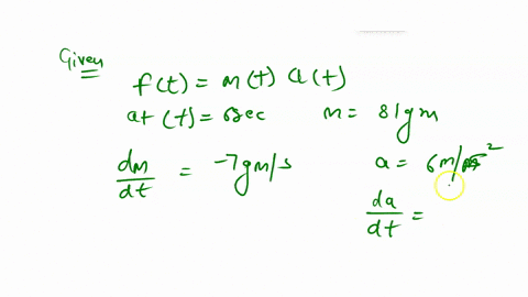 1-point-the-force-f-on-an-object-is-the-product-of-the-mass-m-and-the-acceleration-a-in-this-problem-assume-that-the-mass-and-acceleration-both-depend-on-time-hence-so-the-does-the-force_-th-65783
