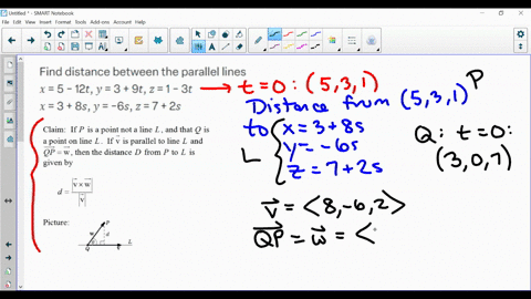 find-distance-between-the-parallel-lines-x-5-12t-y-3-9t-z-1-3t-x-3-8s-y-6s-z-7-2s