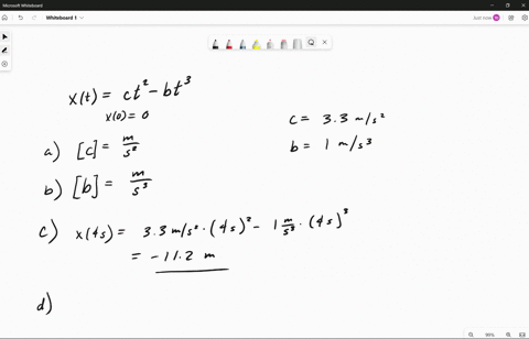 particle-position-and-time-the-position-of-a-particle-moving-along-the-x-axis-depends-on-the-time-according-to-the-equation-x-ct2-bt3-where-x-is-in-meters-and-t-in-seconds-a-what-dimension-a-48845