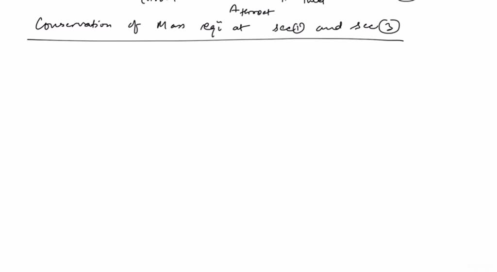 SOLVED A fluid of density ? and viscosity ? flows through a section of