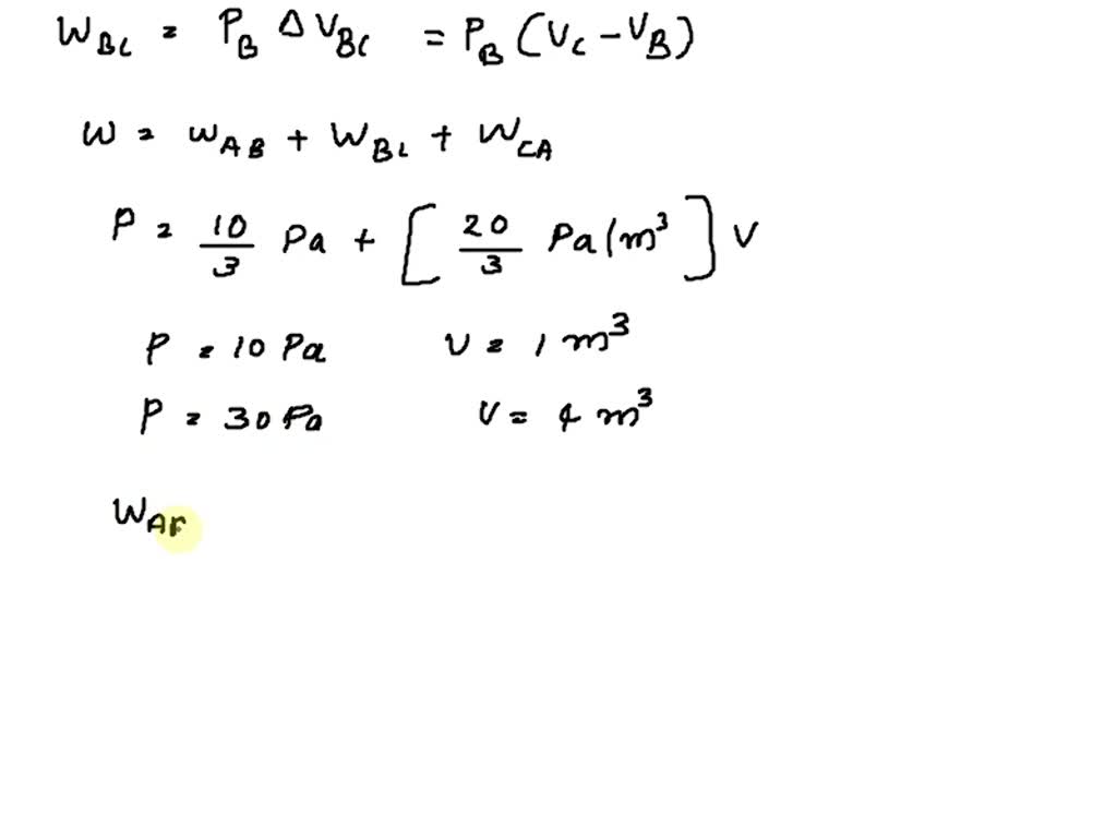 SOLVED: A gas within a closed chamber undergoes the cycle shown in the ...