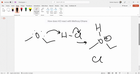how-does-hcl-react-with-methoxy-ethane