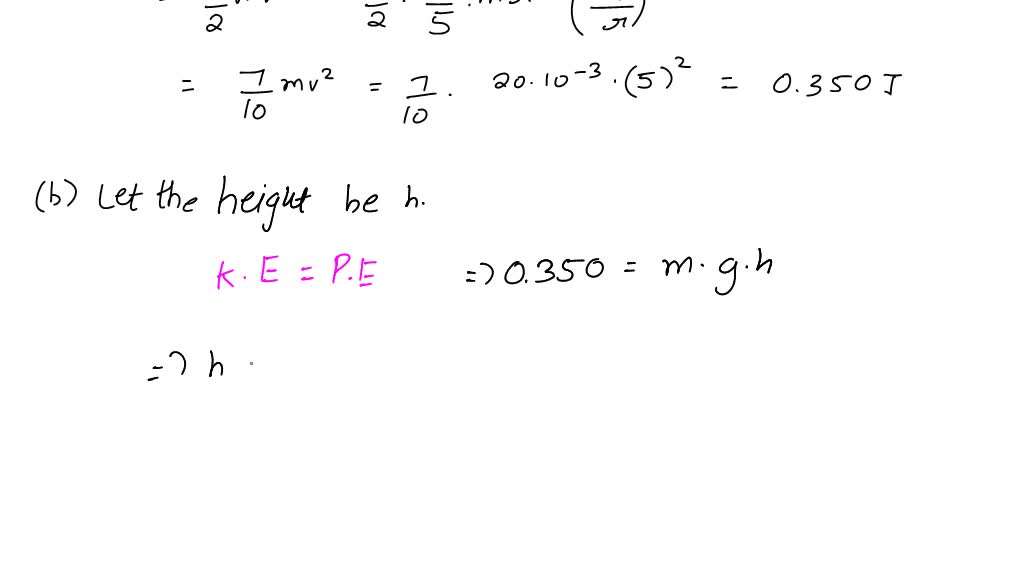 SOLVED AP Physics C Rotation 34. A marble of mass 20.0 g rolls