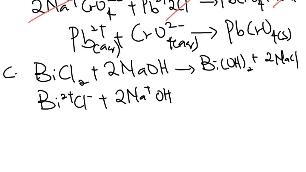 SOLVED Using the three criteria for double displacement reactions, and
