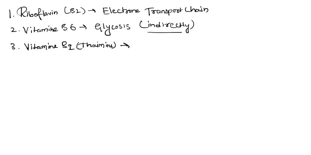 SOLVED Many of the B vitamins interact with the coenzymes of the