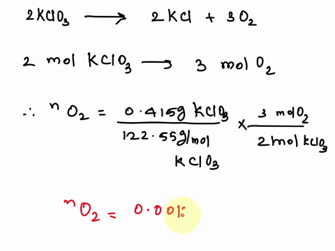 when-solid-potassium-chlorate-is-heated-strongly-it-decomposes-to-form-solid-potassium-chloride-and-oxygen-gas-a-0415-g-of-potassium-chlorate-was-heated-and-the-oxygen-gas-produced-by-the-de-58172