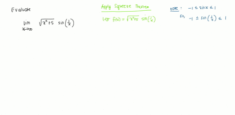14-operatornamelim_x-rightarrow-inftyleftsqrtx25-cdot-sin-frac1xright-a-1-b-1-c-5-d-does-not-exist