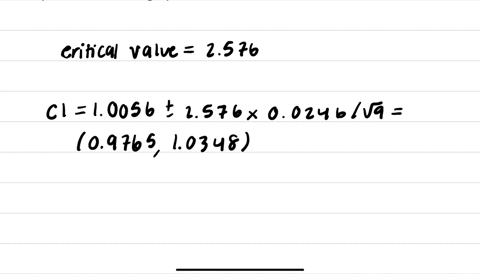 a-machine-produces-metal-pieces-that-are-cylindrical-in-shape-a-sample-of-these-pieces-is-taken-and-the-diameters-are-found-to-be-101-097-103-104-099-098-099-101-and-103-centimeters-use-thes-66187