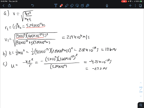 for-a-hydrogen-atom-in-its-ground-state-use-the-bohr-model-to-compute-a-the-orbital-speed-of-the-electron-b-the-kinetic-energy-of-the-electron-and-c-the-electric-potential-energy-of-the-atom-17313