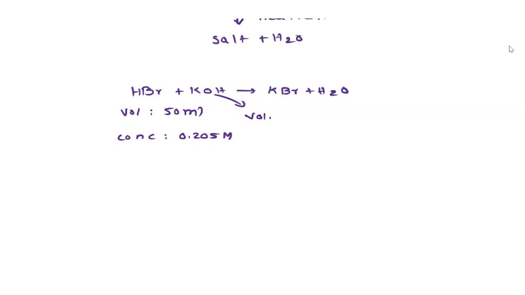 Solved Calculate The Ph At The Equivalence Point For The Titration Of Ml Of M Hbr