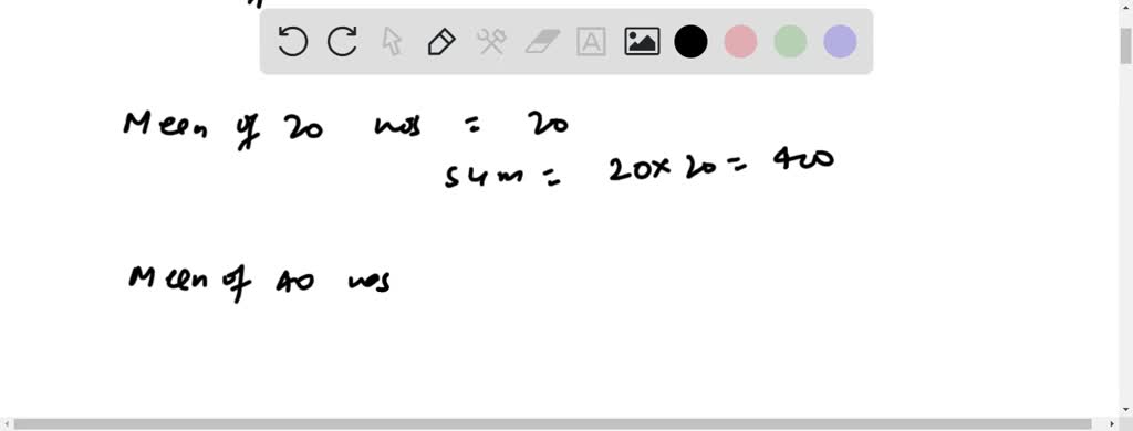 solved-the-mean-of-two-numbers-is-10-and-their-difference-is-zreo