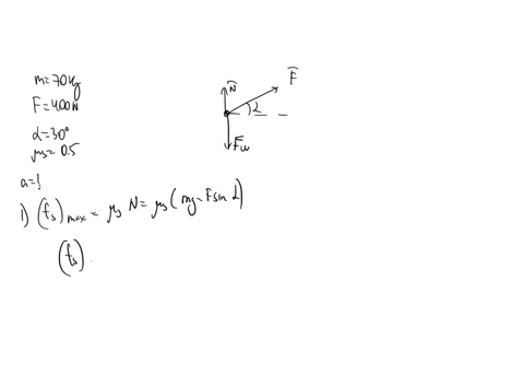 a-crate-with-a-mass-of-70-kg-is-pulled-with-a-force-of-400-n-and-makes-an-angle-of-300-with-the-horizontal-as-shown-in-the-figure-below-the-coefficient-of-static-friction-between-the-crate-a-44577