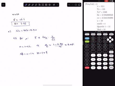 point-the-following-random-sample-was-selected-from-a-normal-distribution-14-11-10-13-18-11-15-14-11-a-construct-a-90-confidence-interval-for-the-population-mean-u-u-b-construct-a-95-confide-02658
