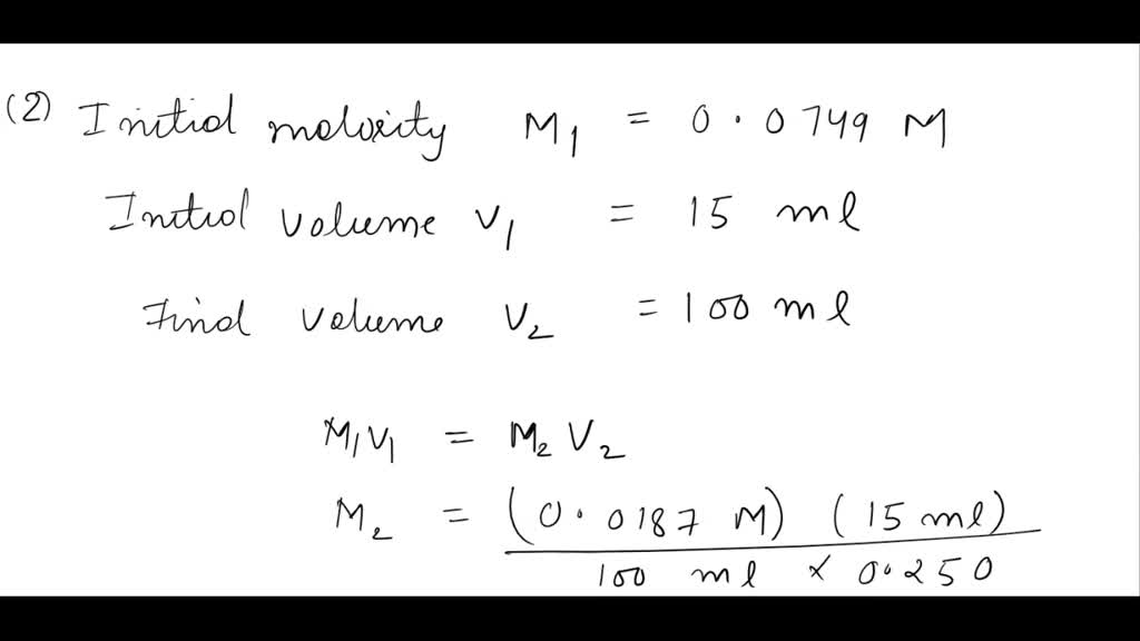 Solved: General Chemistry Laboratory; Experiment 4: Intermediate 