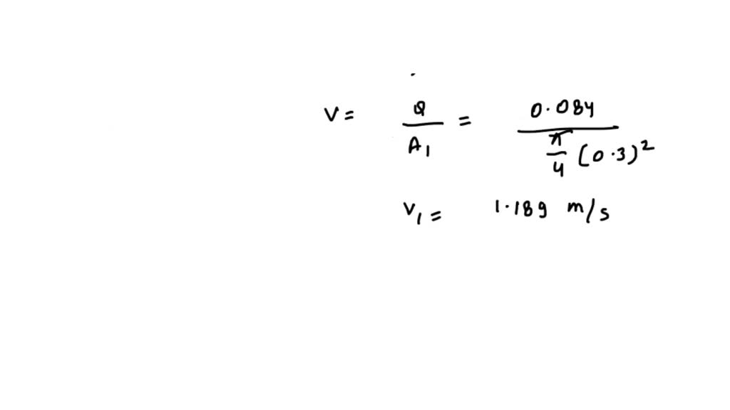 SOLVED: (10 pt) A fluid with a specific gravity of SG=0.85 flows ...