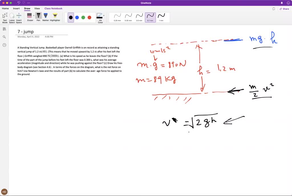 SOLVED A Standing Vertical Jump. Basketball player Darrell Griffith is