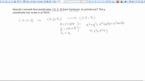 how-do-i-convert-the-coordinates-2-2-3-from-cartesian-to-cylindrical-the-y-coordinate-has-to-be-in-pi-form-08665