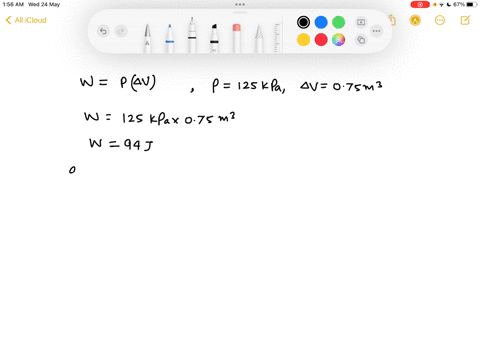 a-system-expands-by-075-m3-at-a-constant-pressure-of-125-kpafind-the-heat-that-flows-into-or-out-of-the-system-if-its-internalenergy-a-increases-by-65-kj-or-b-decreases-by-33-kj-in-each-case-78256