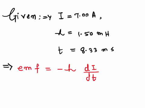 the-700-a-current-through-a-150-mh-inductor-is-switched-off-in-833-ms-calculate-the-emf-induced-in-v-opposing-this-v-81455
