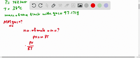 a-119-ml-flask-is-evacuated-and-found-to-have-a-mass-of-97129-g-when-the-flask-is-filled-with-762-torr-of-helium-gas-at-38-c-it-is-found-to-have-a-mass-of-97171-g-calculate-the-molar-mass-of-60679