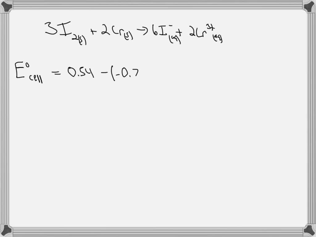 SOLVED: Use the standard reduction potentials located in the 'Tables ...