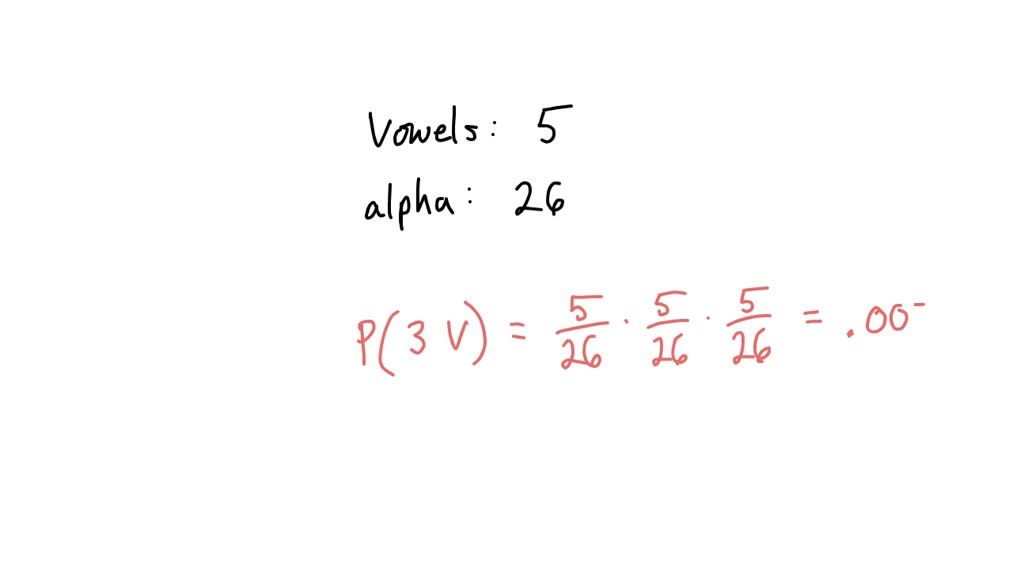 SOLVED Three letters are typed, with repetition allowed. What is the