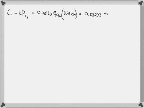 at-298-k-the-henrys-law-constant-for-oxygen-is-000130-matm-air-is-210-oxygen-a-at-298-k-what-is-the-solubility-of-oxygen-in-water-exposed-to-air-at-100-atm-b-at-298-k-what-is-the-solubility-87139