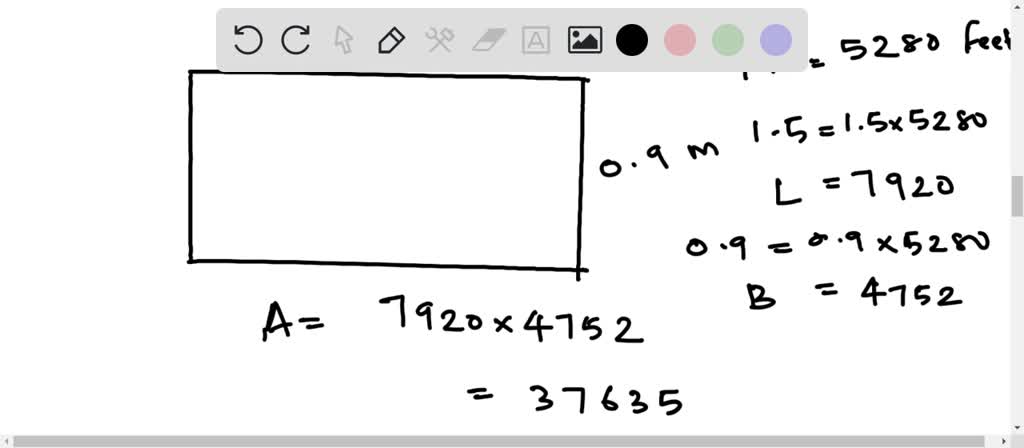 SOLVED An Acre Is Equal To 43560 Square Feet And There Are 5280 Feet 