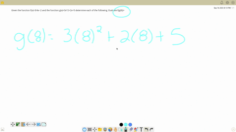 given-the-function-fx34x2-and-the-function-gx3x22x5-determine-each-of-the-following-evaluate-fg8