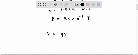 a-nitrogen-ion-n-moves-in-the-xy-plane-with-a-speed-of-280-103-ms-if-a-constant-magnetic-field-is-directed-along-the-z-axis-with-a-magnitude-of-350-105-t-find-the-magnitude-of-the-magnetic-f-58912