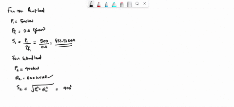 Question 2 two electrical loads are connected in parallel...
