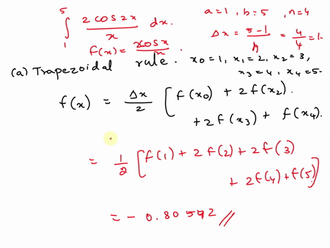 5-2-cos2x-dx-x-n-4-a-the-trapezoidal-rule-b-the-midpoint-rule-c-simpsons-rule-41195