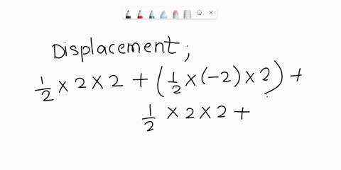 the-velocity-time-graph-of-a-particle-moving-along-a-straight-line-is-as-shown-below-calculate-the-distance-covered-between-t0-to-t8salso-calculate-the-displacement-between-the-same-interval-99329