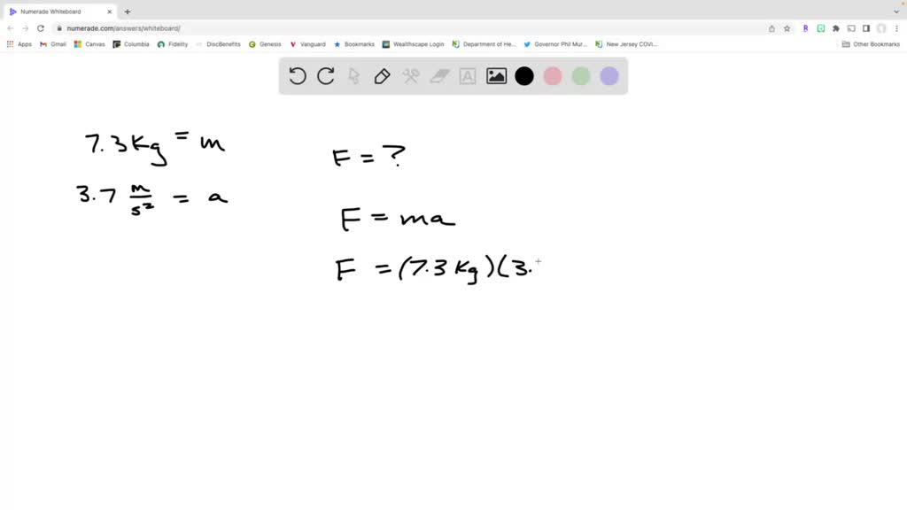 SOLVED A 7.3 kg Bowling Ball accelerates at a rate of 3.7 m/s2. What