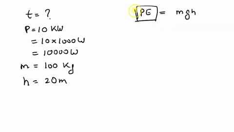calculate-the-time-taken-by-a-crane-of-10-kw-power-to-lift-up-a-block-of-iron-of-mass-100-kg-to-a-height-of-20m