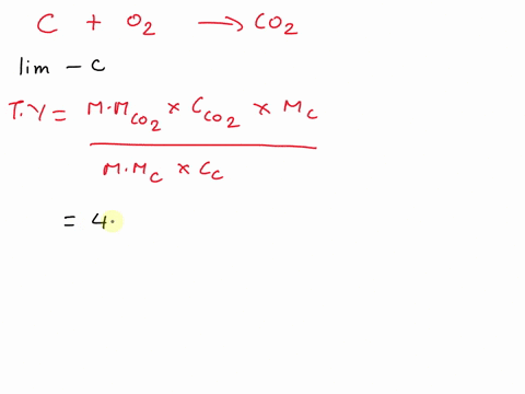 the-reaction-of-575-g-of-carbon-with-excess-o2-yields-114-g-of-co2-what-is-the-percent-yield-of-this-reaction-68653