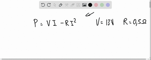 the-formula-for-the-power-output-p-of-a-battery-is-p-vi-ri2-where-v-is-the-electromotive-force-in-volts-r-is-the-resistance-in-ohms-and-i-is-the-current-in-amperes-find-the-current-that-corr-54403