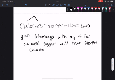 this-is-a-data-set-where-we-are-using-fat-to-predict-calories-both-in-grams-in-fast-food-hamburgers-fat-19-31-35-39-39-43-34-calories-410-580-570-640-680-660-590-decide-which-variable-should-84223